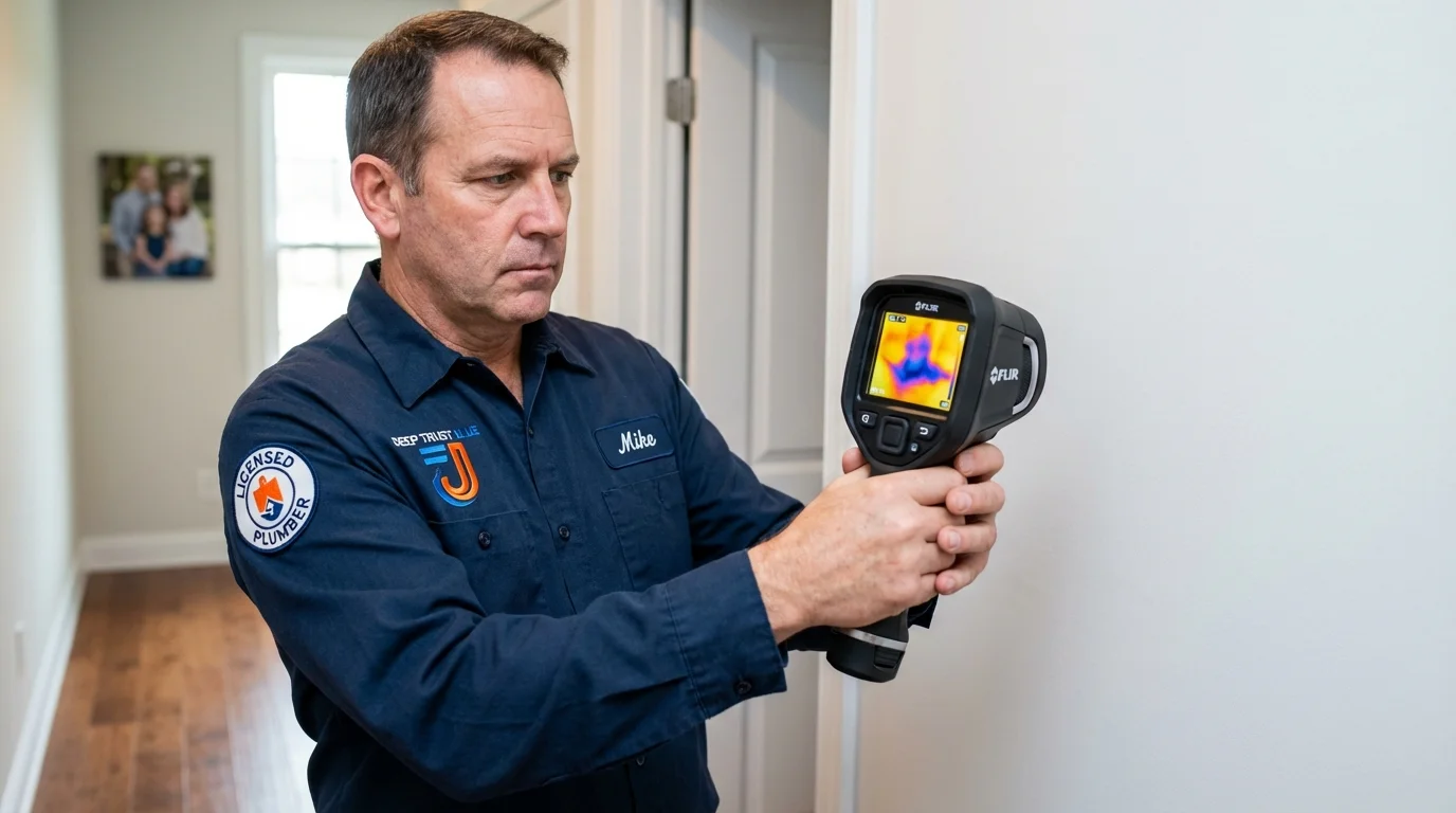 Thermal imaging leak detection by Johns Plumbing LLC in Colorado Springs